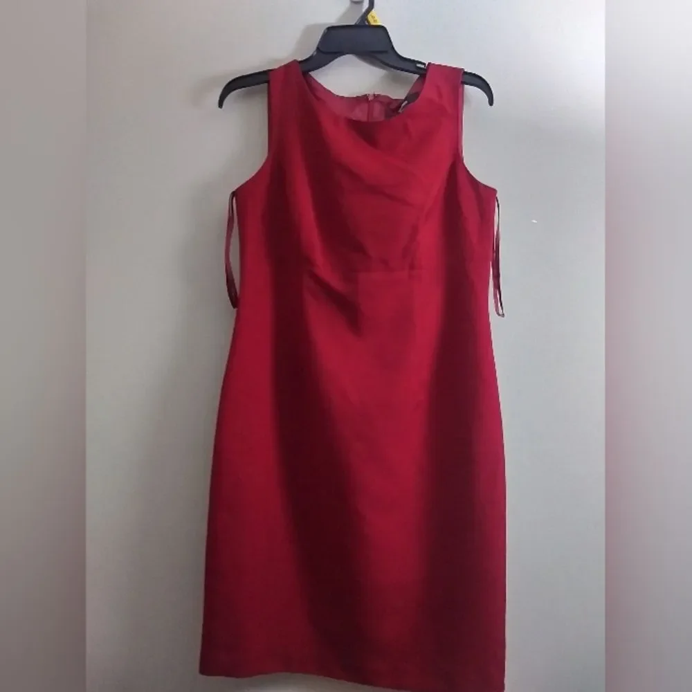 Le Suit Separates Red Sheath Dress Size 6